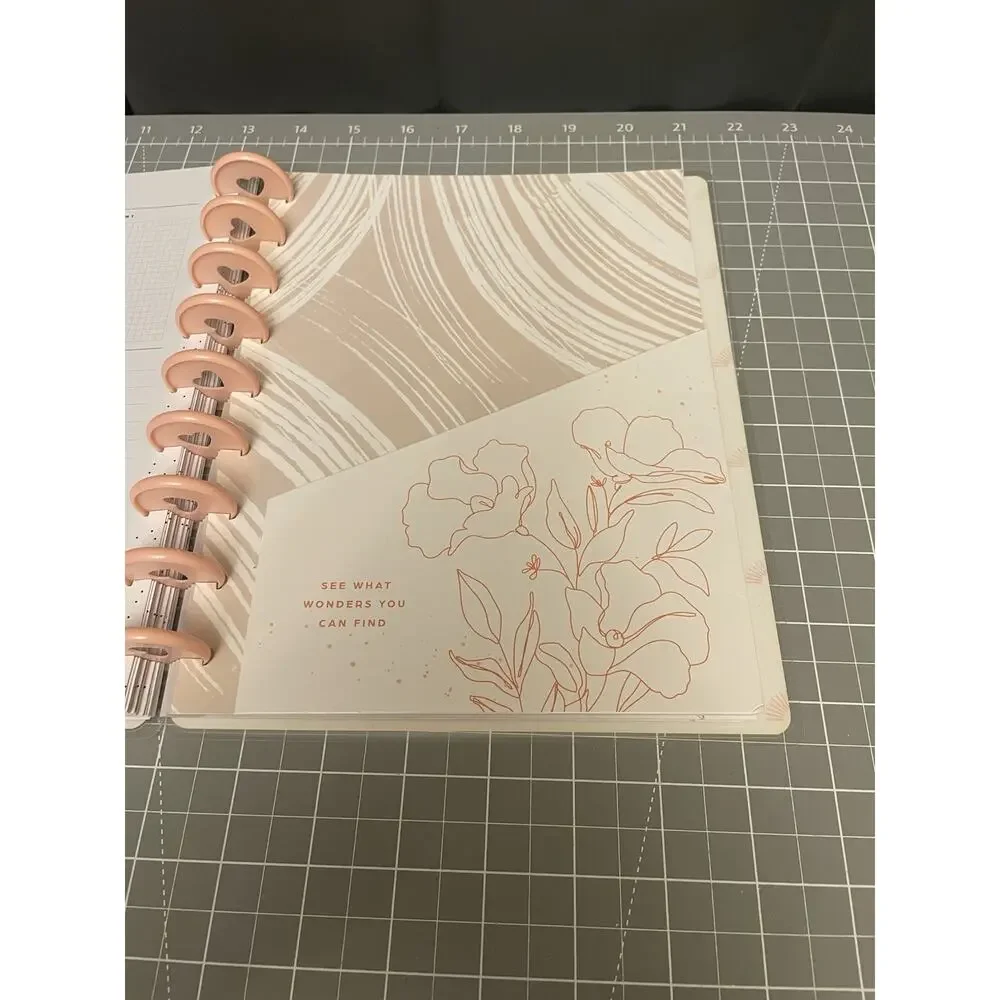 Happy Planner Classic Neutral w/6mo Vertical Checklist Layout & Faith Notebook
